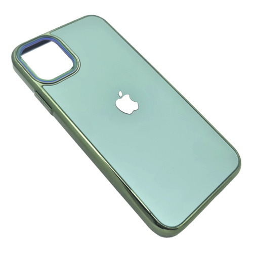 Чехол-силикон di матовый для iphone 14 max зеленый