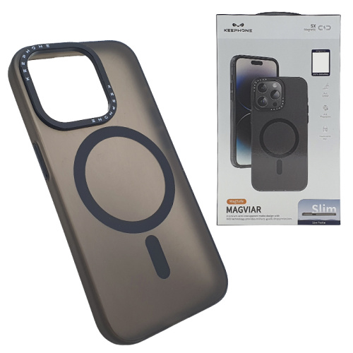 Чехол-крышка keephone magviar magsafe для iphone 15 pro mc0120 черный