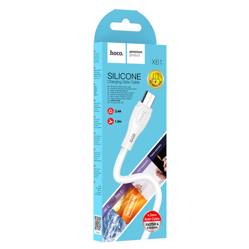 Кабель usb hoco x61 /s/ micro белый