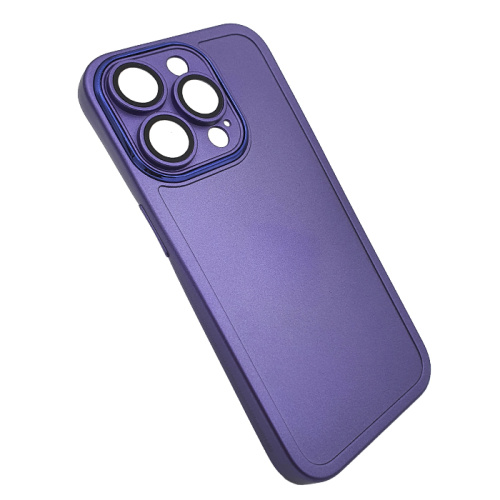 Чехол-силикон ycaden meta с закрытой камерой для iphone 14 pro фиолетовый