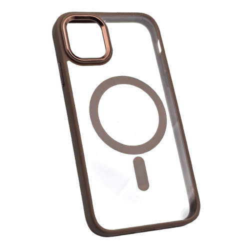 Чехол-силикон clear case #014 magsafe для iphone 13 pro max в пакетике золотой