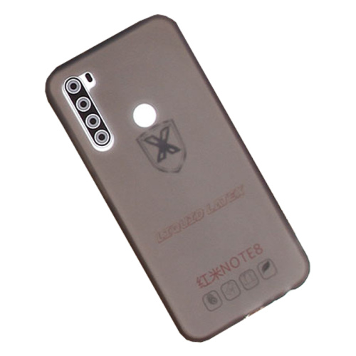 Чехол-силикон matte color 2020 xiaomi redmi note 8 черный 1524