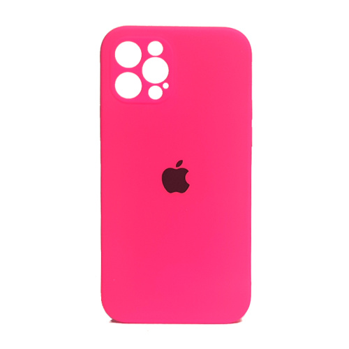 Чехол-силикон silicone case аналог (cam.protec) для iphone 12 pro (6.1) розовый