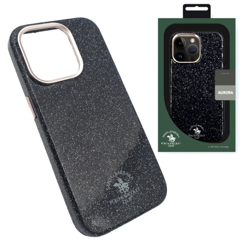 Чехол-силикон santa barbara polo aurora для iphone 15 pro max черный