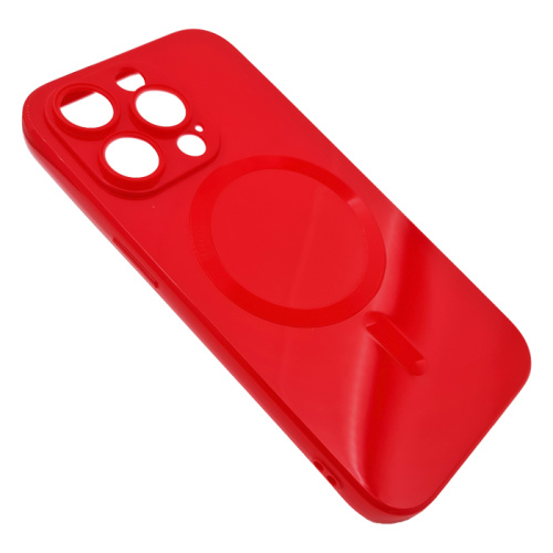 Чехол-силикон no mag для iphone 14 pro max красный