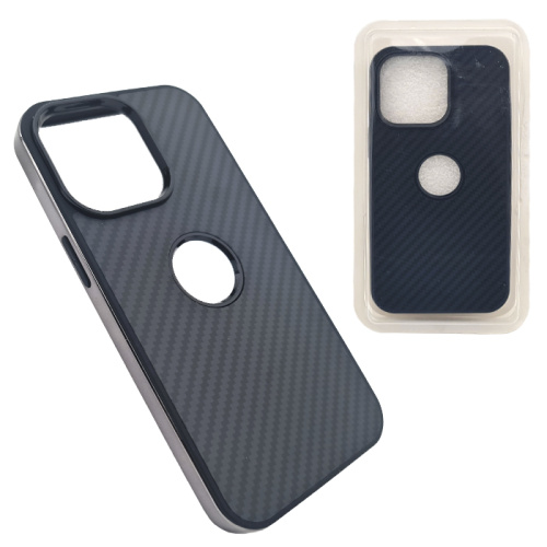 Чехол силикон карбон с вырезом под яблоко для iphone 13 pro max черный