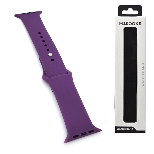 Ремешок marooke watchband силиконовый (42/44/45/49мм) фиолетовый s
