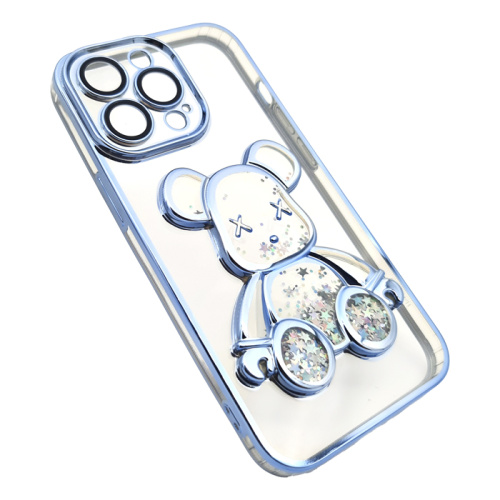 Чехол-силикон kaws для iphone 13 pro голубой