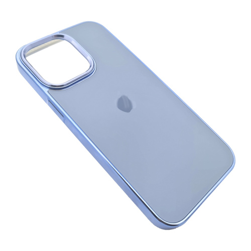 Чехол-силикон di матовый для iphone 14 pro max голубой