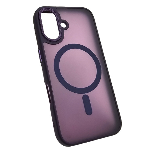 Чехол крышка magnetic collection mil-std для iphone 16 фиолетовый