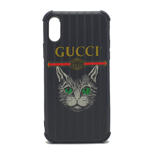 Чехол силикон gucci с ребрами iphone x/xs mix