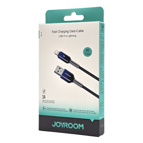 Кабель joyroom u/l s-a42 (3a/1.2m) черный