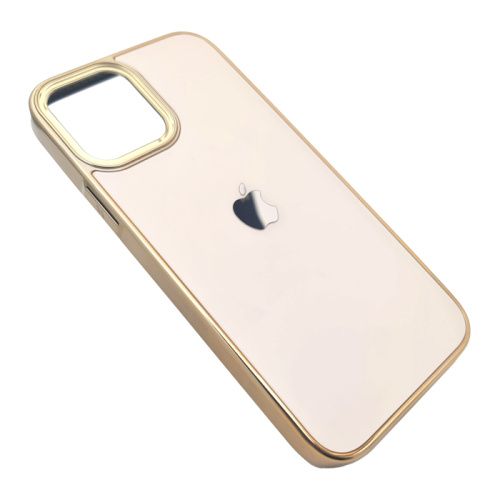 Чехол-силикон di матовый для iphone 12/12 pro золотой