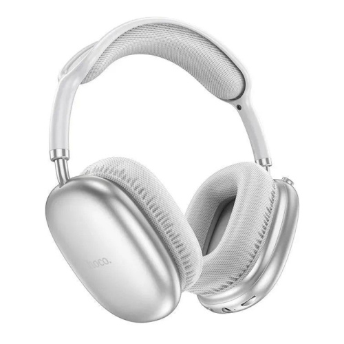 Беспроводные наушники hoco w35 max с микрофоном 90h (большие) серебристые