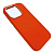 Чехол-крышка leather case для iphone 14 pro оранжевый