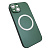 Чехол-силикон magnetic2 cam protect с лого для iphone 13 зеленый