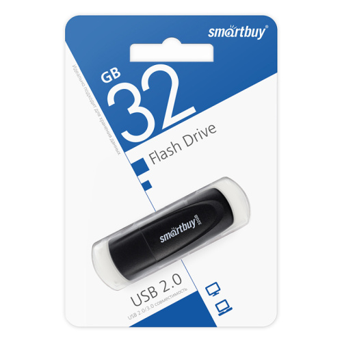 32gb usb smartbuy scout чёрный