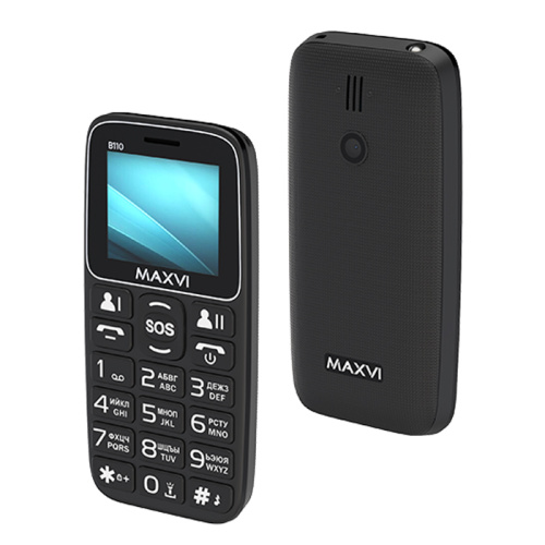 Тел.maxvi b110 black (eac)