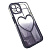 Чехол-силикон gradient heart с закрытой камерой для iphone 14 черный