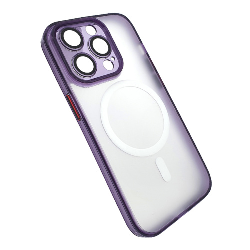 Чехол-крышка ycaden class magsafe cam protect для iphone 14 pro фиолетовый