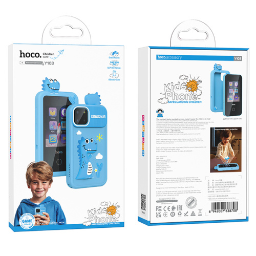 Детский телефон hoco y103 синий