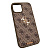 Чехол-крышка guess для iphone 14 коричневый