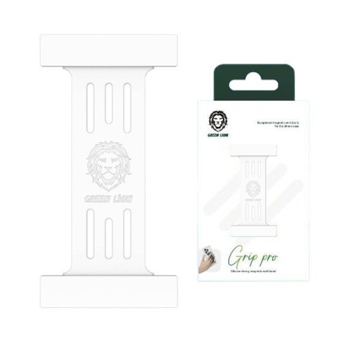 Держатель для телефона green lion grip strong magnetic белый