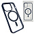 Чехол-силикон #72 clear case magsafe (magnetic) для iphone 15 pro max голубой
