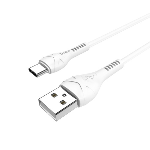 Кабель usb hoco x37 type-c 1m (3a) белый