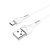 Кабель usb hoco x37 type-c 1m (3a) белый