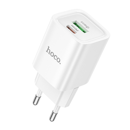 Сзу hoco c149a (pd30w/qc3.0) белое