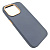 Чехол-крышка leather case для iphone 14 pro max темно-голубой
