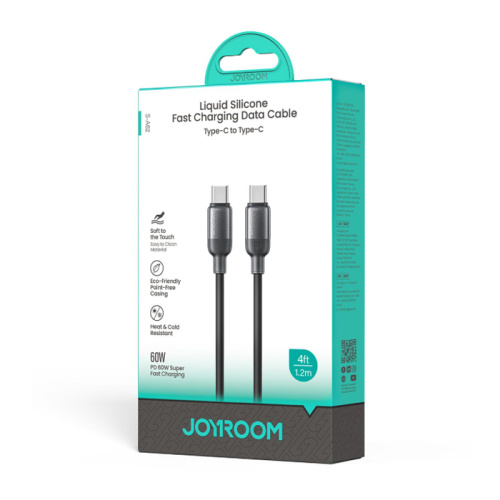 Кабель joyroom c/c s-a62 lively 1.2m (60w) черный