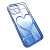 Чехол-силикон gradient heart с закрытой камерой для iphone 14 синий