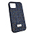 Чехол-крышка swarovski стразы для iphone 13/14 темно-синий