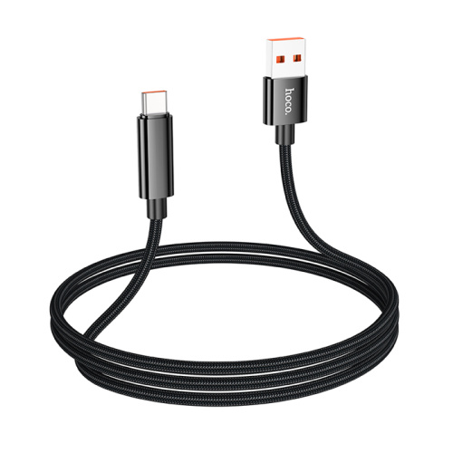 Кабель usb hoco u125 type-c 66w черный 