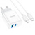 Сзу hoco c105a type-c на type-c (usb/pd20w) белое