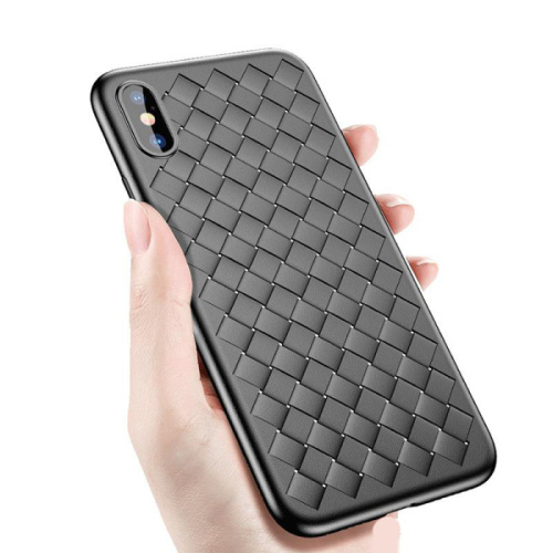 Чехол-силикон плетенка для iphone xr (6.1) черный