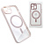 Чехол-силикон #69 clear case magsafe с закрытой камерой (magnetic) для iphone 14 (6.1) розовый