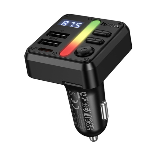 Fm-модулятор hoco e89 (pd20w/qc3.0) черный