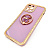Чехол-силикон smile мишка для iphone 12 pro фиолетовый