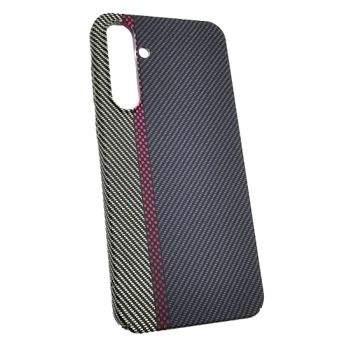 Чехол-крышка knit для Samsung a55 line carbone серый