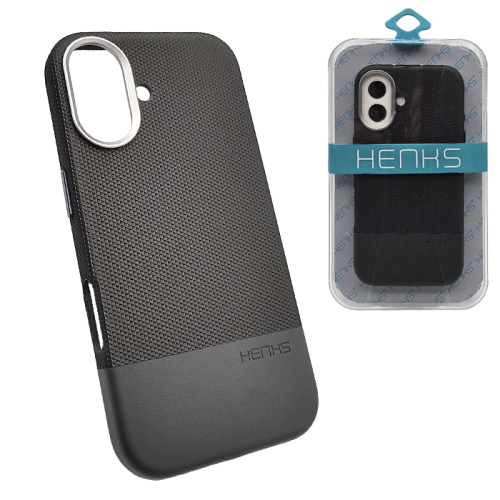 Чехол-крышка henks #56 odin leather case для iphone 16 серый