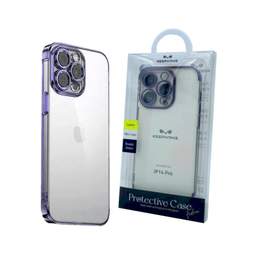 Чехол крышка keephone beauty для iphone 14 pro фиолетовый