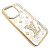 Чехол-силикон louis vuitton стразы для iphone 14 pro max (6.7) золотой