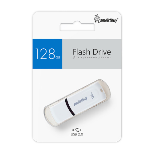128gb usb smartbuy paean белая