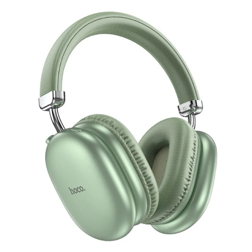 Беспроводные наушники hoco w35 max с микрофоном 90h (большие) зеленые