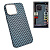 Чехол-крышка luxo life карбон zigzag magsafe iphone 15 голубой