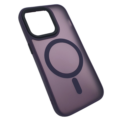 Чехол-крышка #83 magnetic collection mil-std для iphone 14 pro фиолетовый