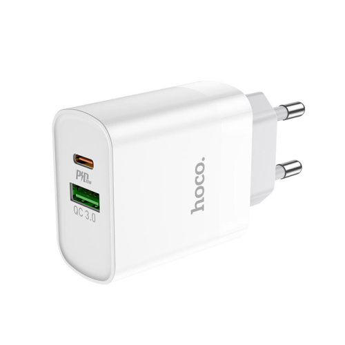 Сзу hoco c80a type-c to type-c (usb/pd/20w/3a) белый
